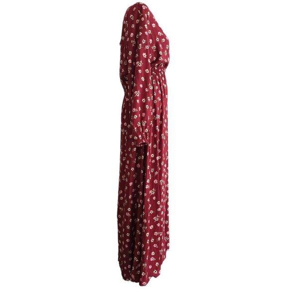 Floral Peasant Dress - Picture 3 of 7